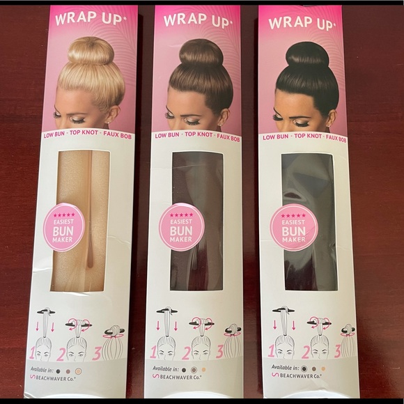 New! Set of Three - Beachwaver Easy Hair Rolling - Picture 1 of 2